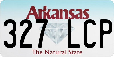 AR license plate 327LCP
