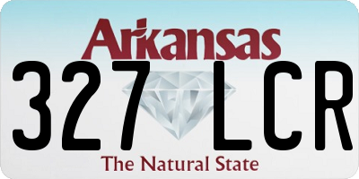AR license plate 327LCR