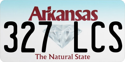 AR license plate 327LCS