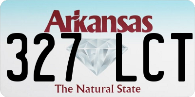 AR license plate 327LCT