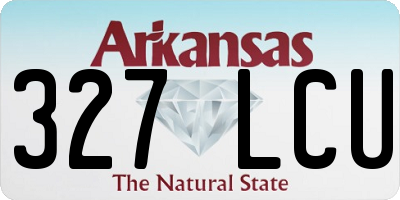 AR license plate 327LCU