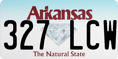 AR license plate 327LCW