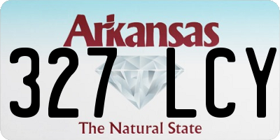 AR license plate 327LCY