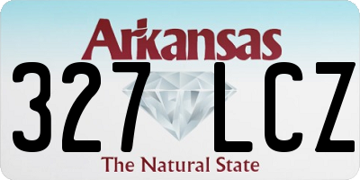 AR license plate 327LCZ