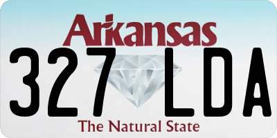 AR license plate 327LDA