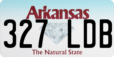 AR license plate 327LDB