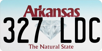 AR license plate 327LDC
