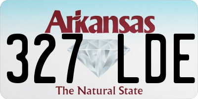 AR license plate 327LDE