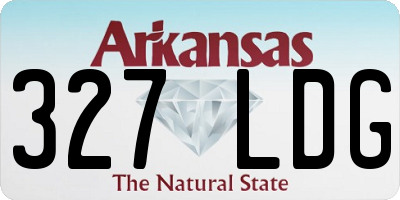 AR license plate 327LDG