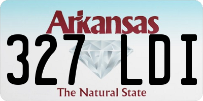 AR license plate 327LDI