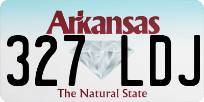 AR license plate 327LDJ
