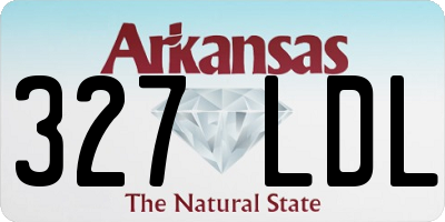 AR license plate 327LDL