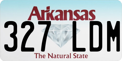 AR license plate 327LDM
