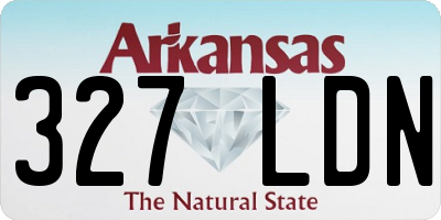 AR license plate 327LDN