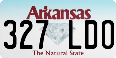 AR license plate 327LDO