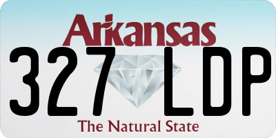 AR license plate 327LDP
