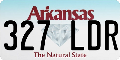 AR license plate 327LDR