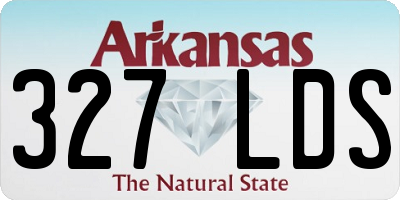 AR license plate 327LDS