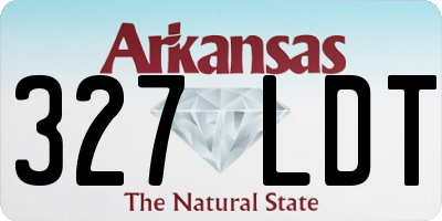 AR license plate 327LDT