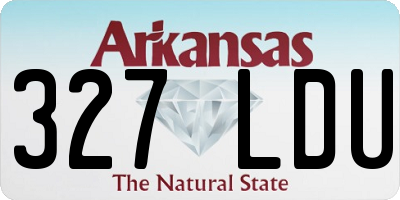 AR license plate 327LDU