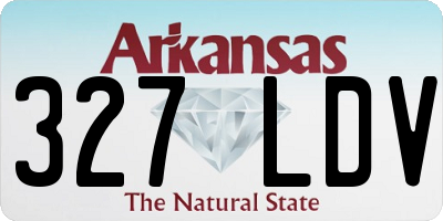 AR license plate 327LDV