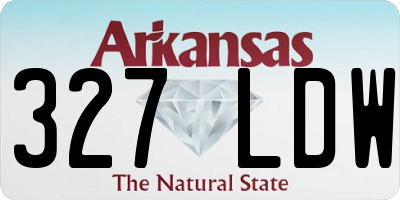 AR license plate 327LDW