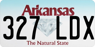 AR license plate 327LDX