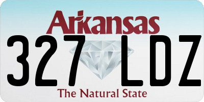 AR license plate 327LDZ