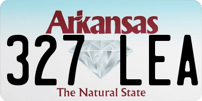 AR license plate 327LEA