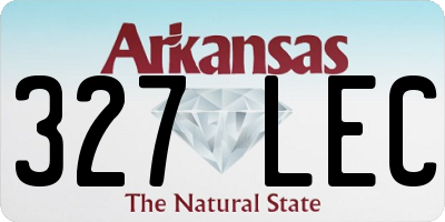 AR license plate 327LEC