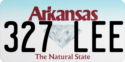 AR license plate 327LEE