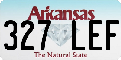 AR license plate 327LEF