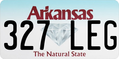 AR license plate 327LEG