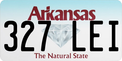 AR license plate 327LEI
