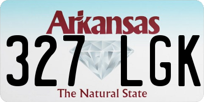 AR license plate 327LGK