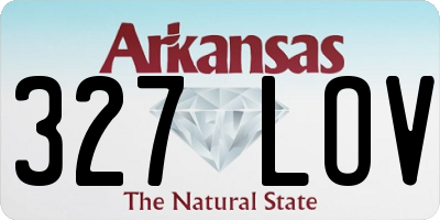 AR license plate 327LOV