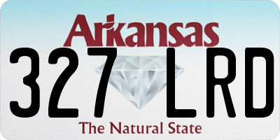AR license plate 327LRD