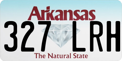 AR license plate 327LRH