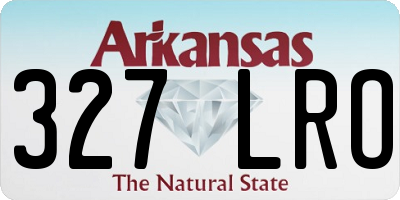 AR license plate 327LRO