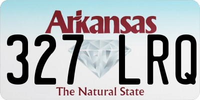 AR license plate 327LRQ