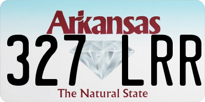 AR license plate 327LRR