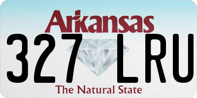 AR license plate 327LRU