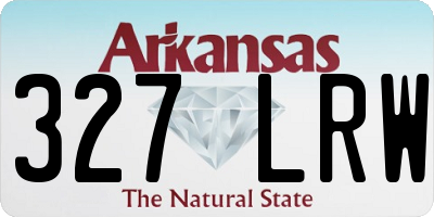 AR license plate 327LRW