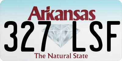 AR license plate 327LSF
