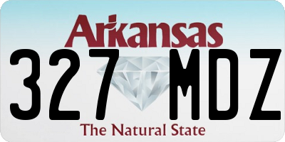 AR license plate 327MDZ