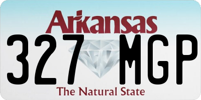 AR license plate 327MGP