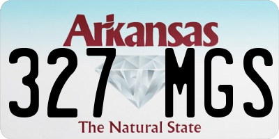 AR license plate 327MGS