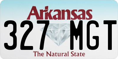 AR license plate 327MGT