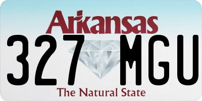 AR license plate 327MGU