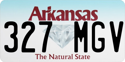 AR license plate 327MGV
